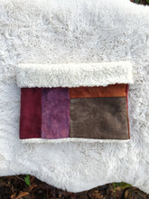 Load image into Gallery viewer, RTS Rusty Reds, Dusty Purples, &amp; Orange Patchwork Snood