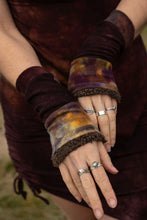 Load image into Gallery viewer, RTS Earthy Rainbow Wristwarmers