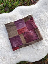 Load image into Gallery viewer, RTS Burgundy &amp; Brown Patchwork Snood
