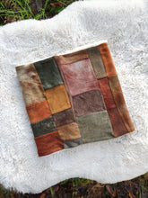 Load image into Gallery viewer, RTS Deep Greens, Sage, Rust Oranges &amp; Browns Patchwork Snood