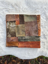 Load image into Gallery viewer, RTS Deep Greens, Sage, Rust Oranges &amp; Browns Patchwork Snood