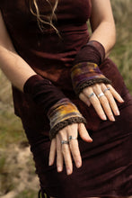 Load image into Gallery viewer, RTS Earthy Rainbow Wristwarmers
